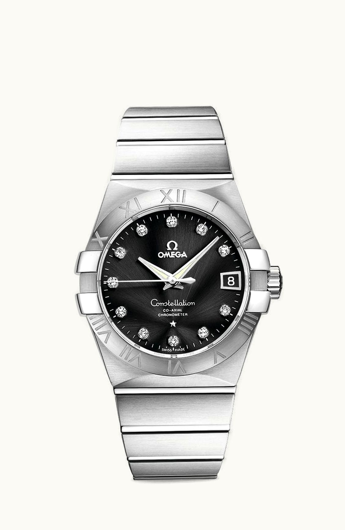 Omega Constellation Co-Axial 38 Stainless Steel / Black