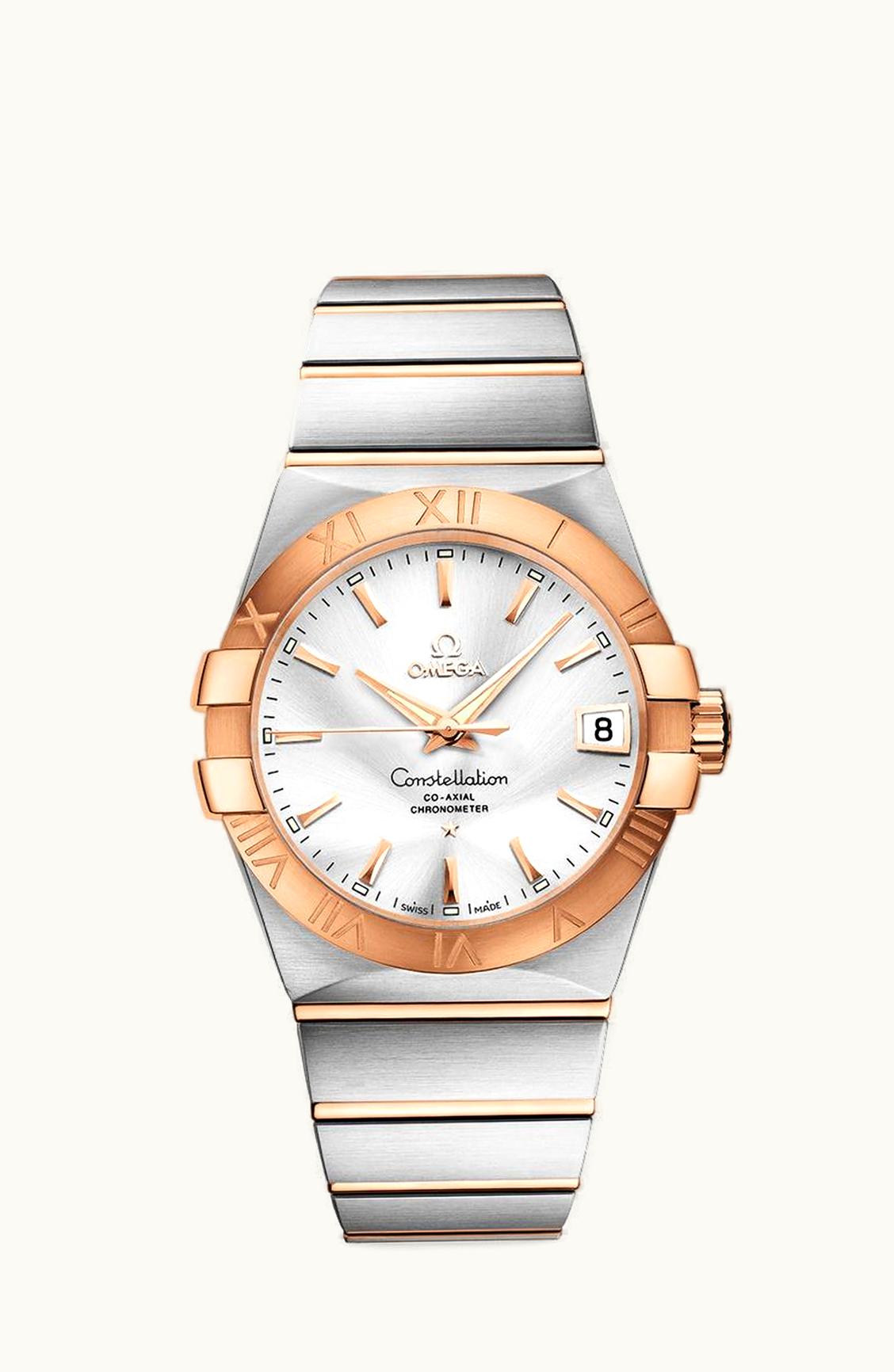 Omega Constellation Co-Axial 38 Stainless Steel / Red Gold / Silver