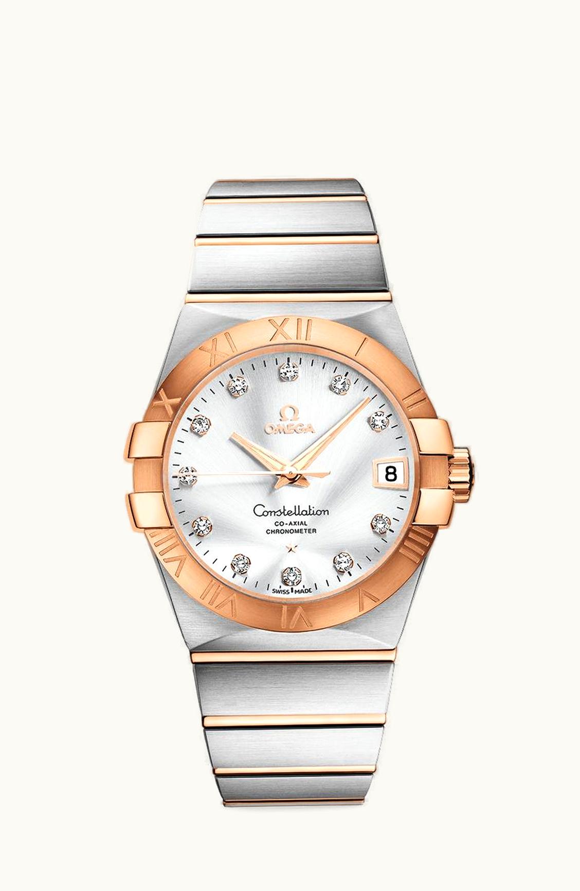 Omega Constellation Co-Axial 38 Stainless Steel / Red Gold / Silver