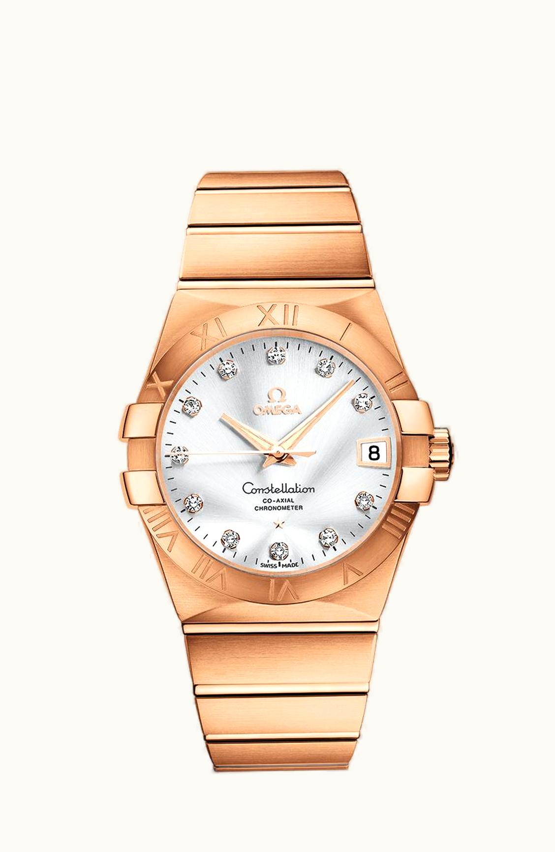 Omega Constellation Co-Axial 38 Red Gold / Silver
