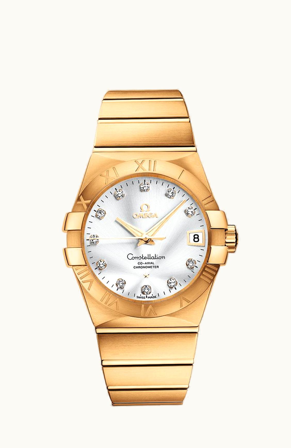 Omega Constellation Co-Axial 38 Yellow Gold / Silver