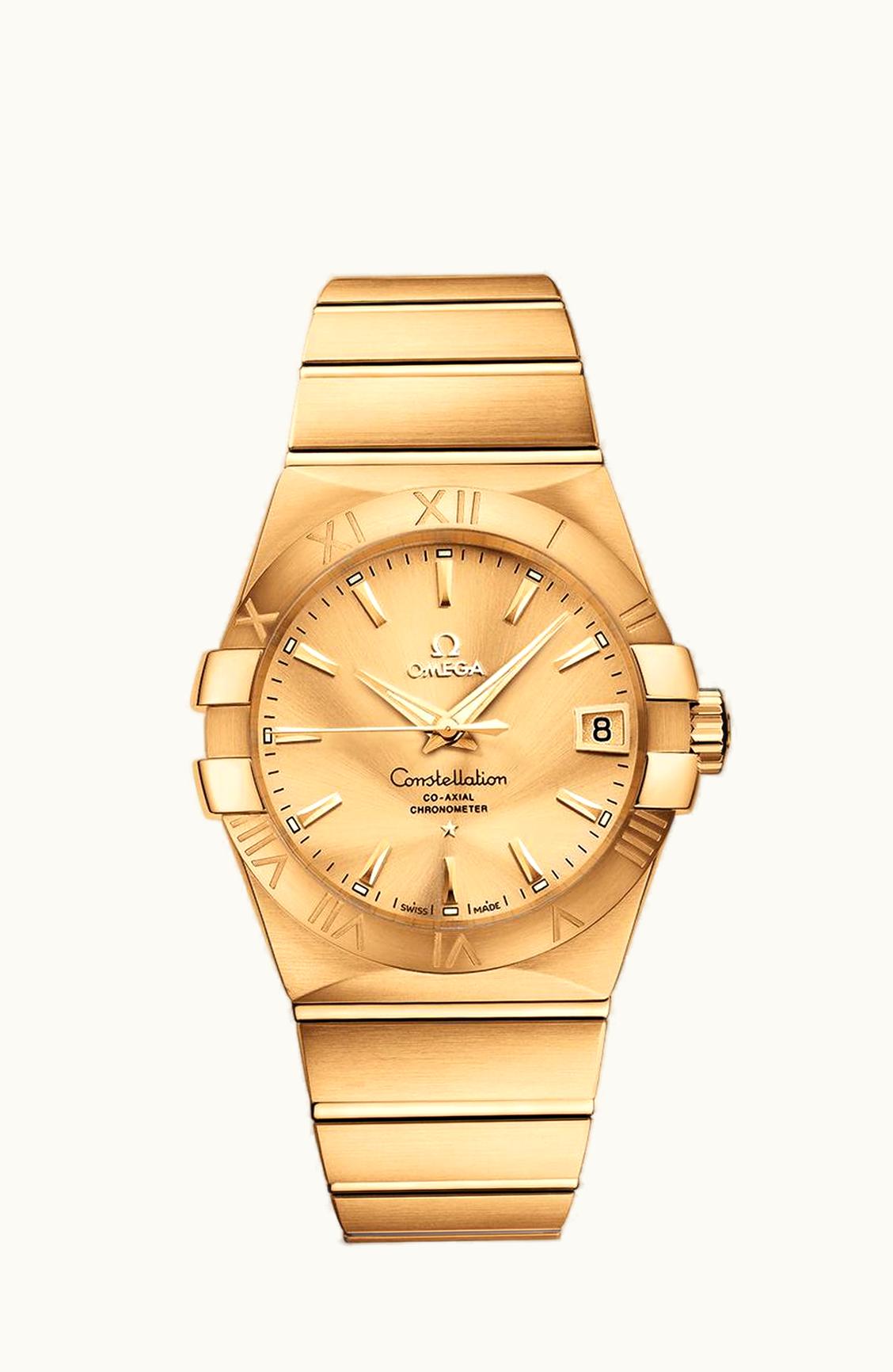 Omega Constellation Co-Axial 38 Yellow Gold / Champagne