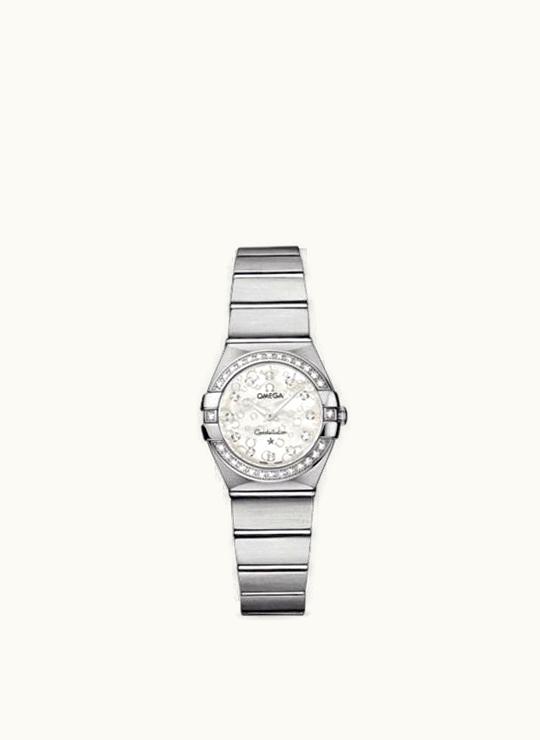 Omega Constellation Quartz 24 Brushed Stainless Steel / Diamond / Silver Omega