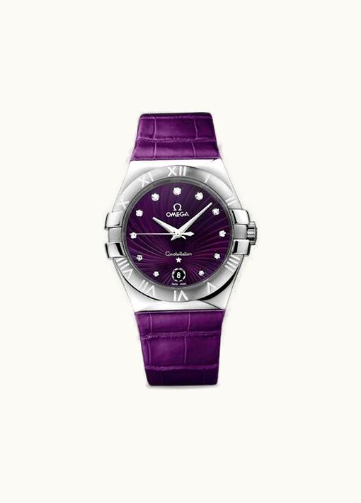 Omega Constellation Quartz 27 Brushed Stainless Steel / Red Gold / Snow / Blue Supernova