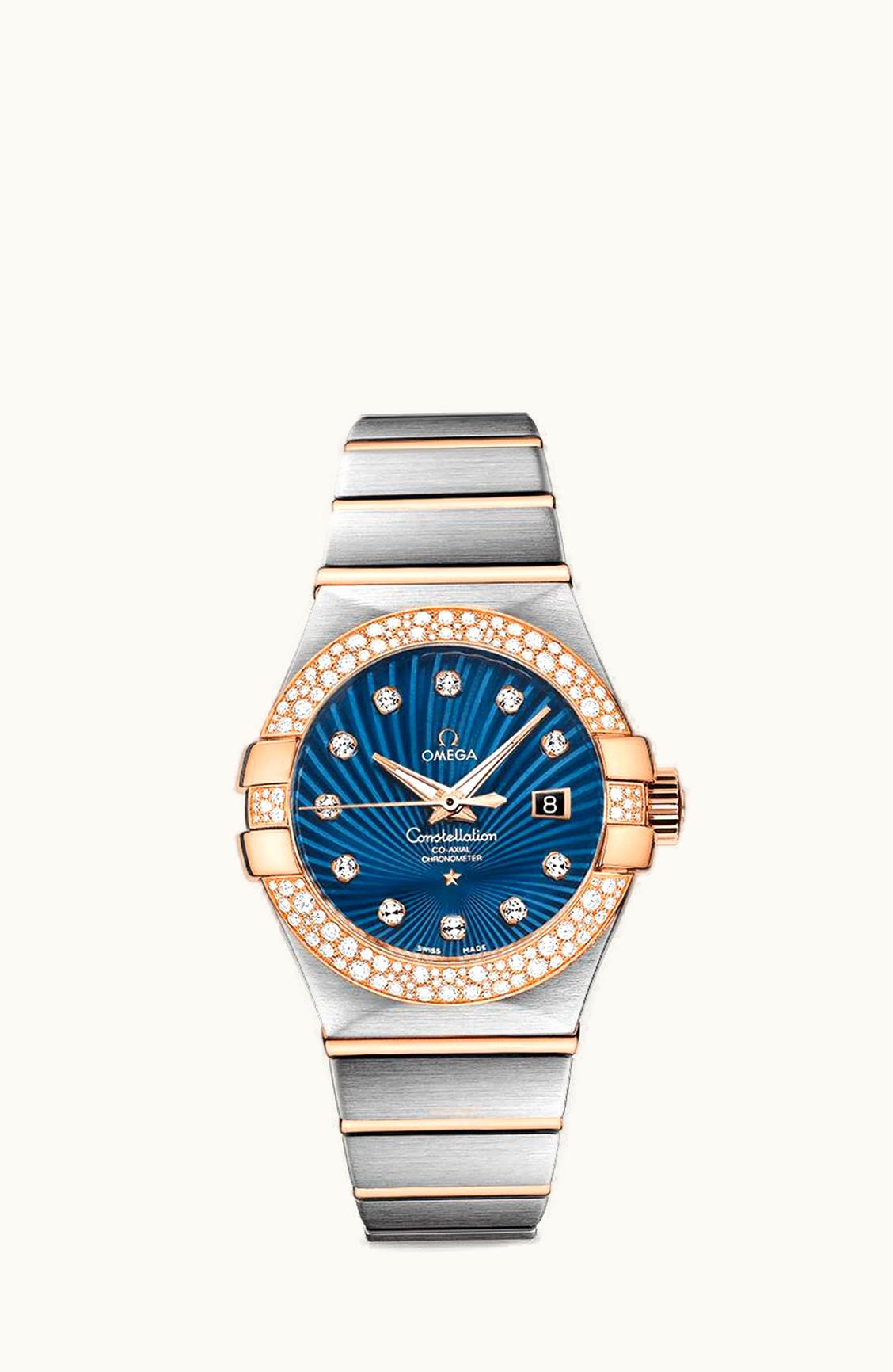 Omega Constellation Co-Axial 31 Stainless Steel / Red Gold / Snow / Blue Supernova