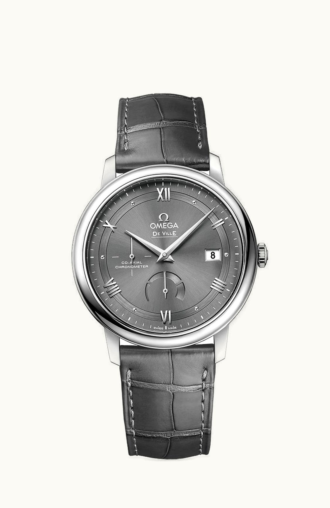 Omega De Ville Prestige Co-Axial 39.5 Power Reserve Stainless Steel / Vintage Grey