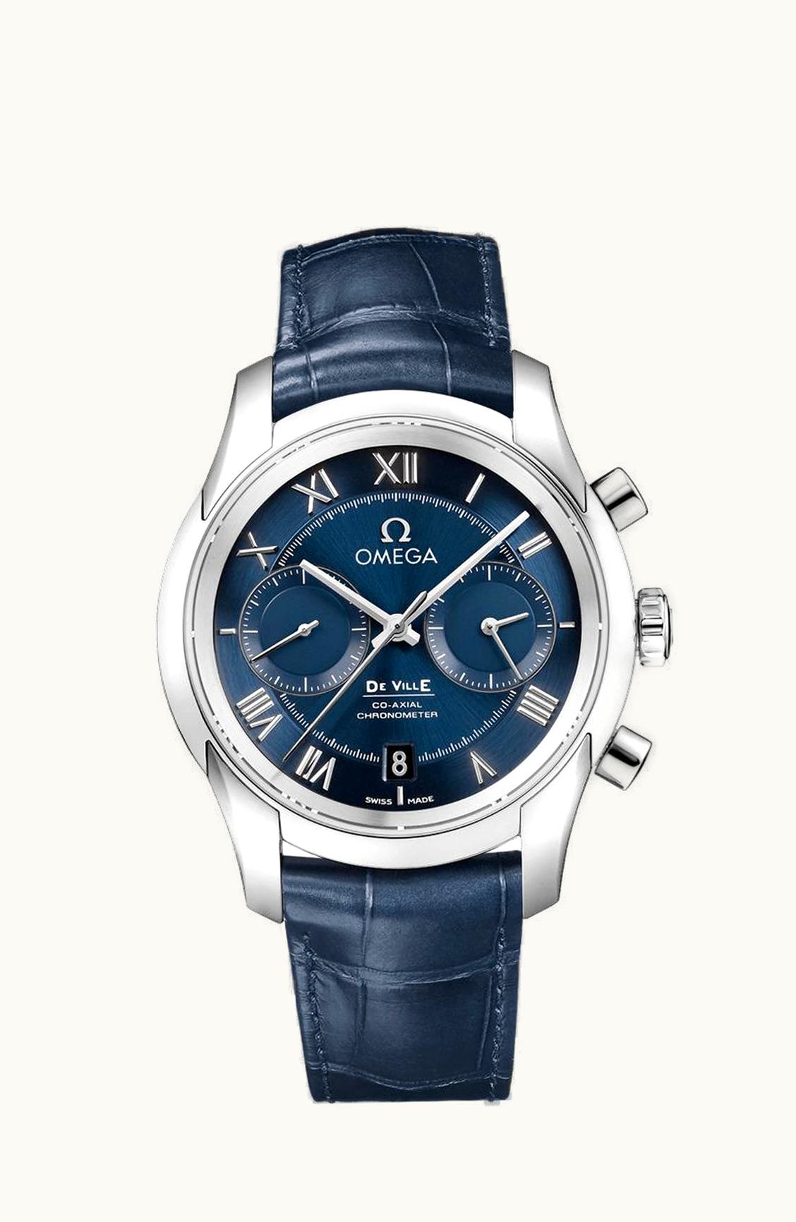 Omega De Ville Co-Axial 42 Chronograph Stainless Steel / Blue