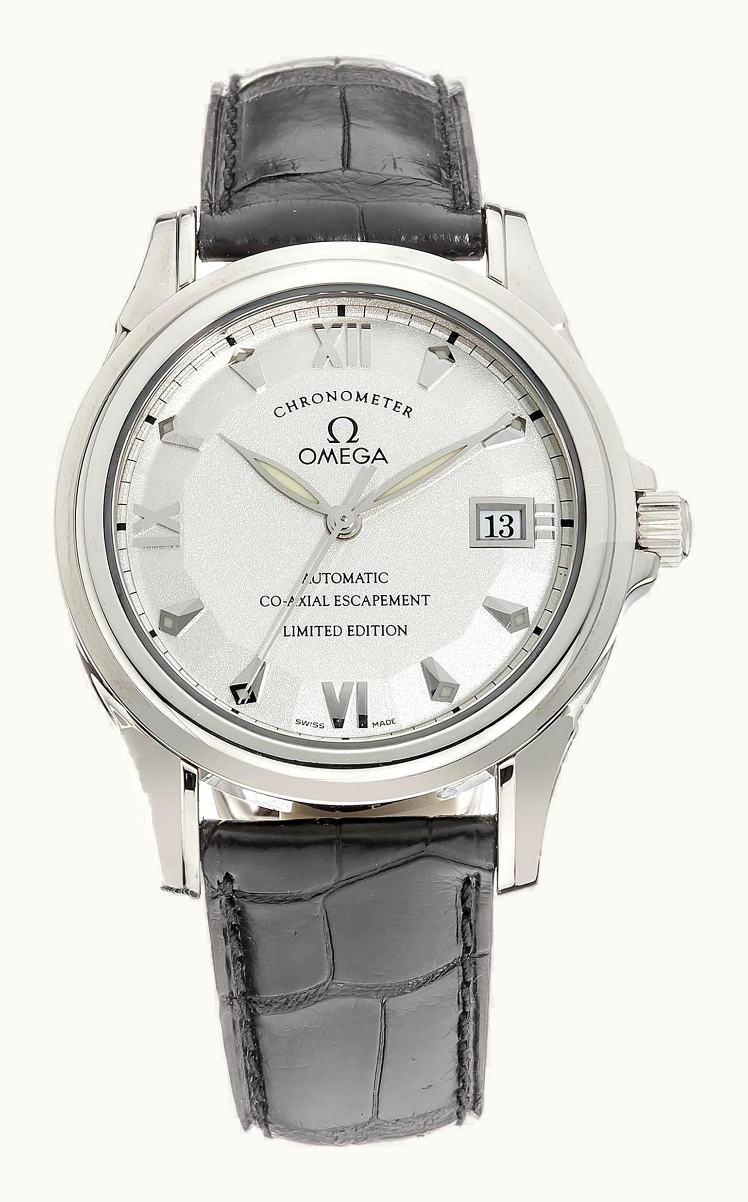 Omega De Ville Co-Axial 37.5 White Gold / Silver / LTD
