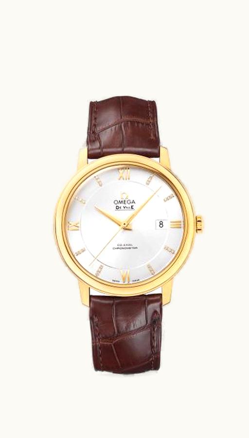 Omega De Ville Prestige Co-Axial 39.5 Yelllow Gold / Silver