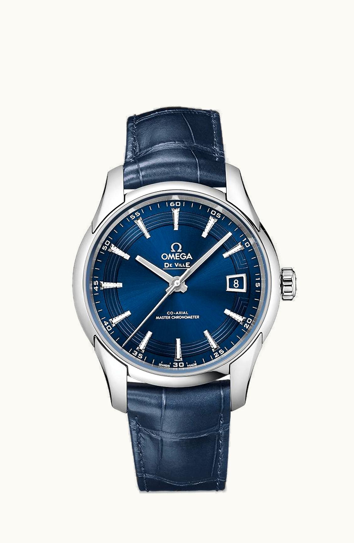 Omega De Ville Hour Vision Master Chronometer Stainless Steel / Blue