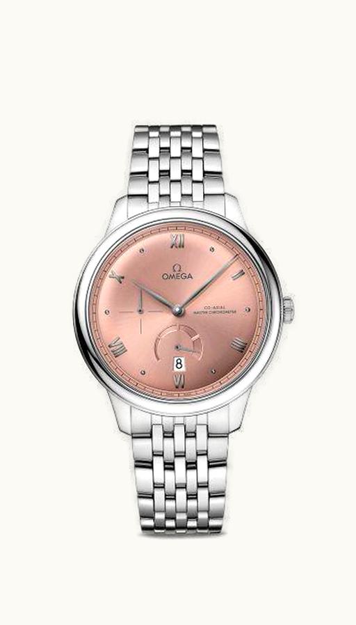 Omega De Ville Power Reserve Master Chronometer Stainless Steel / Salmon / Bracelet