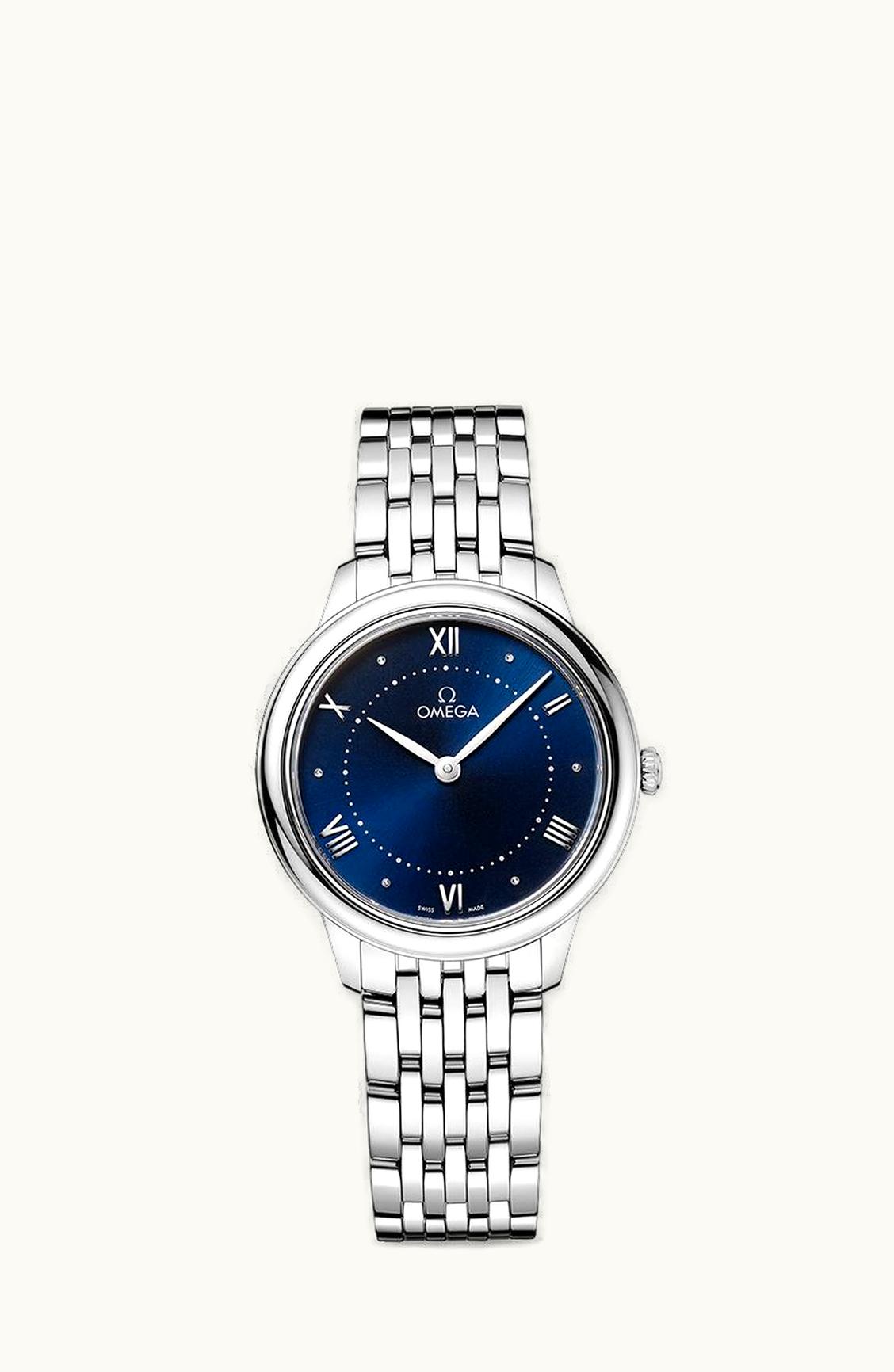 Omega De Ville Quartz 30 Stainless Steel / Blue / Bracelet
