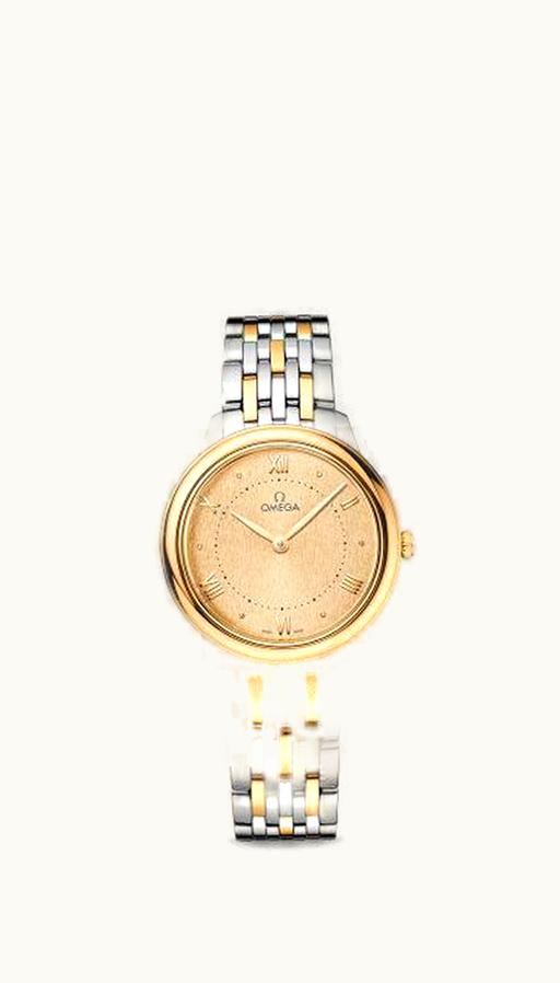 Omega De Ville Quartz 30 Stainless Steel - Yellow Gold / Champagne / Bracelet