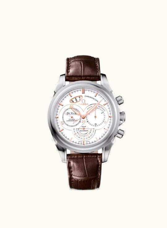 Omega De Ville Co-Axial 41 Chronoscope Stainless Steel / White / St Moritz