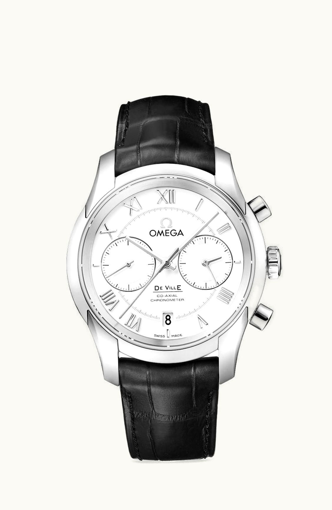 Omega De Ville Co-Axial 42 Chronograph Stainless Steel / Silver