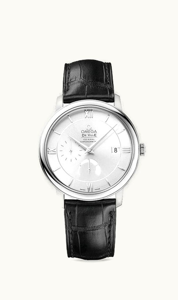 Omega De Ville Prestige Co-Axial 39.5 Power Reserve Stainless Steel / Silver