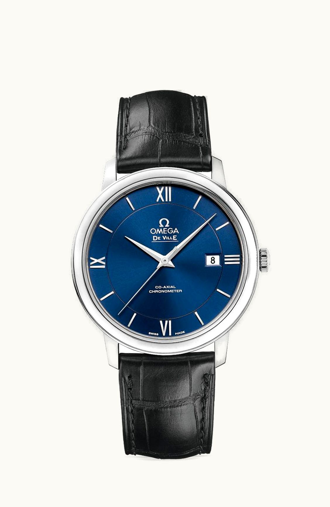 Omega De Ville Prestige Co-Axial 39.5 Stainless Steel / Blue