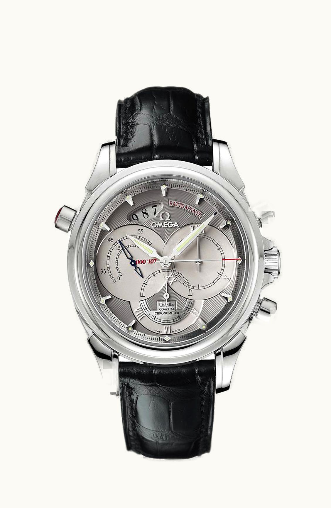 Omega De Ville Co-Axial 41 Chronoscope Rattrapante Platinum / Grey