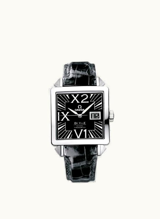 Omega De Ville X2 Co-Axial 35 Big Date Co-Axial Stainless Steel / Black