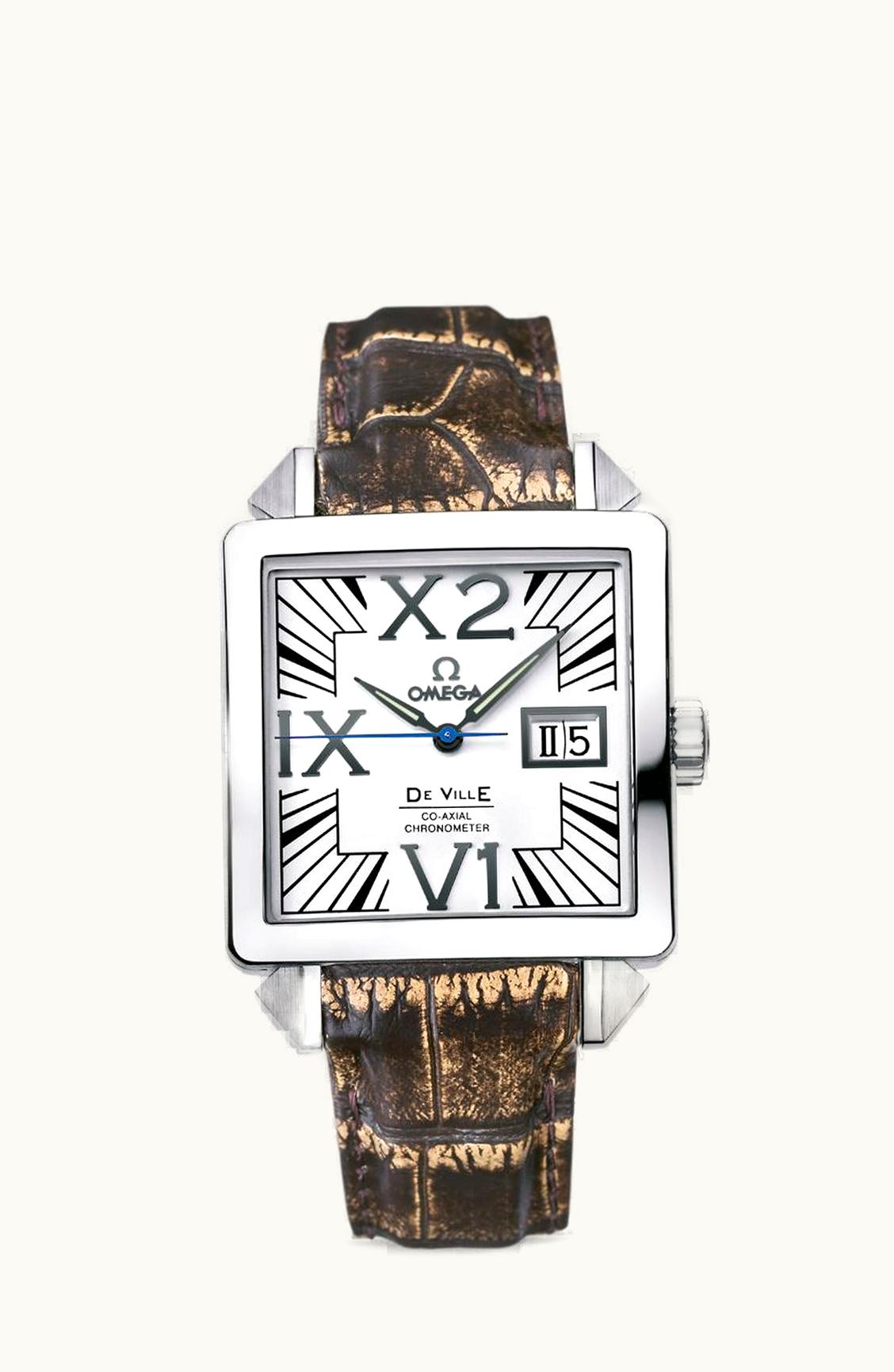 Omega De Ville X2 Co-Axial 35 Big Date Stainless Steel / White