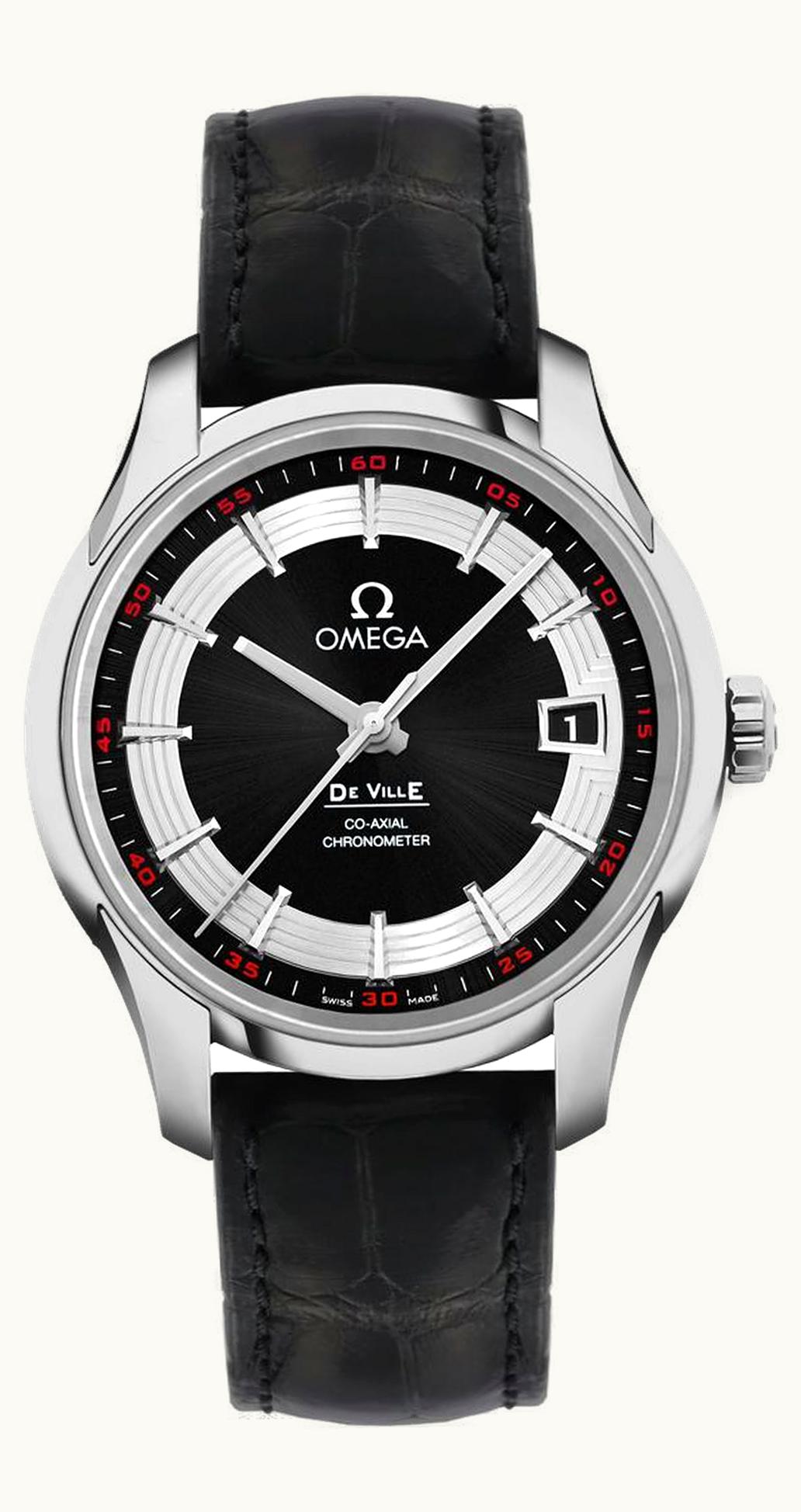 Omega De Ville Hour Vision Co-Axial Stainless Steel / Black