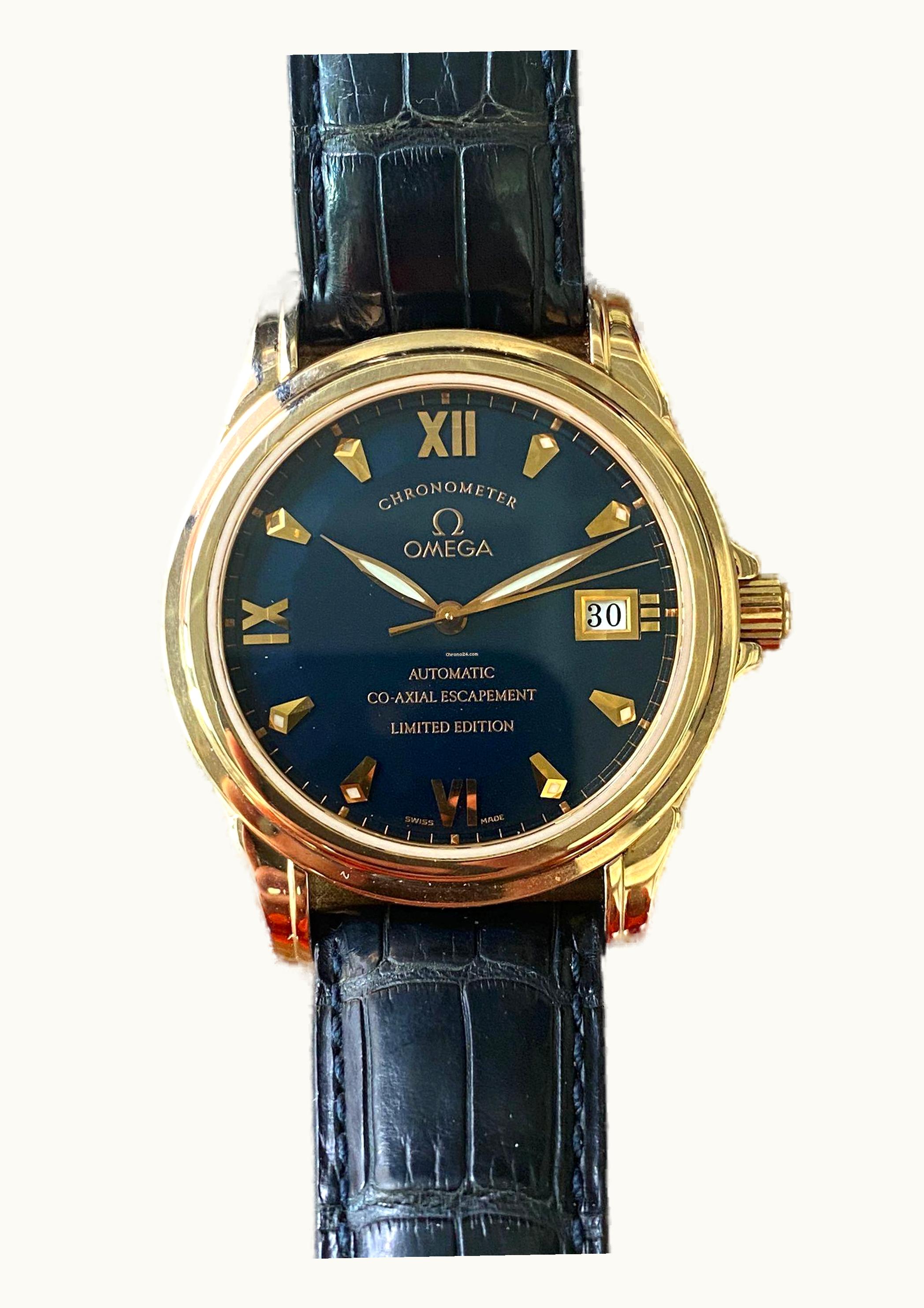 Omega De Ville Co-Axial 37.5 Red Gold / Blue / LTD