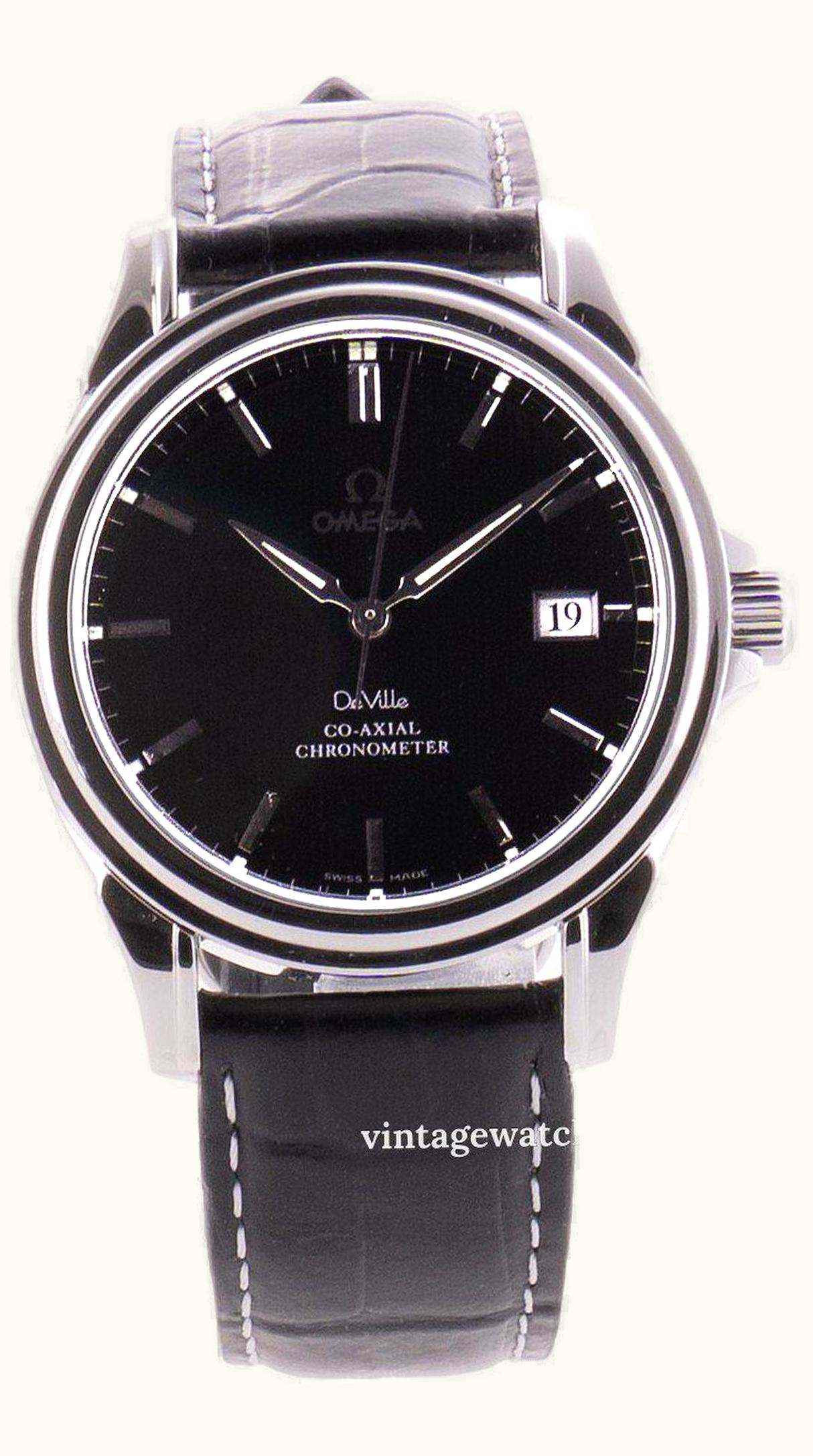 Omega De Ville Co-Axial 37.5 Stainless Steel / Black