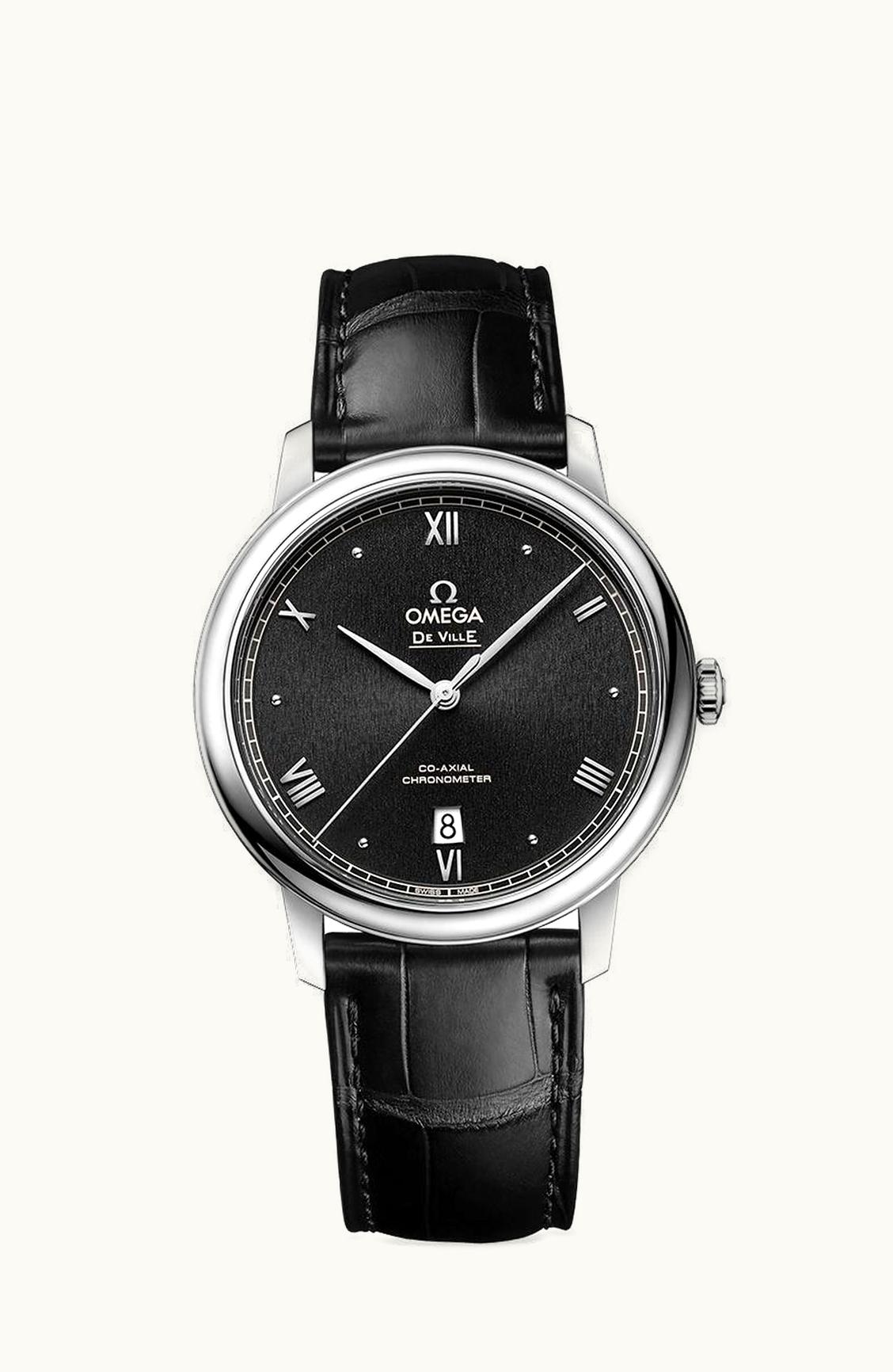 Omega De Ville Prestige Co-Axial 39.5 Stainless Steel / Black Sunburst