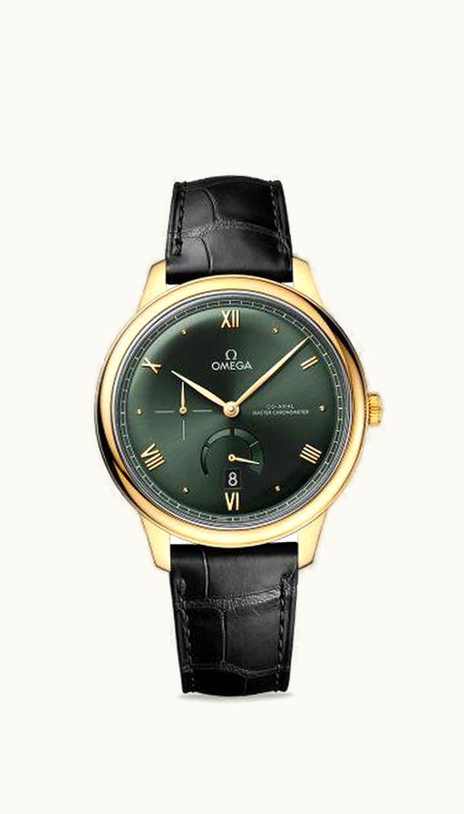 Omega De Ville Power Reserve Master Chronometer Yellow Gold / Green
