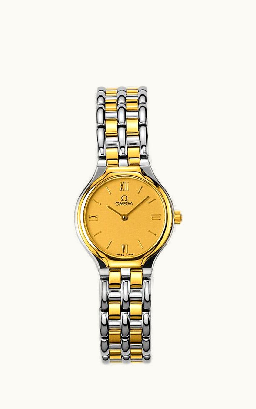 Omega De Ville Symbol 23.5 Stainless Steel / Yellow Gold / Champagne / Bracelet