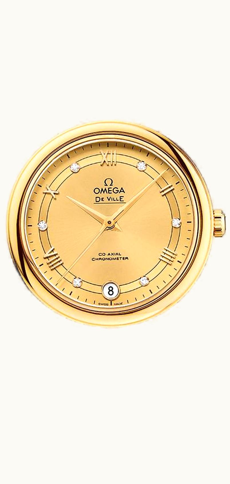 Omega De Ville Prestige Co-Axial 32.7 Stainless Steel / Yellow Gold / Vintage Champagne / Bracelet