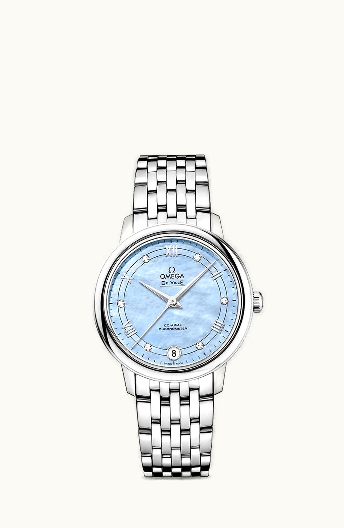 Omega De Ville Prestige Co-Axial 32.7 Stainless Steel / Blue MOP / Stainless Steel