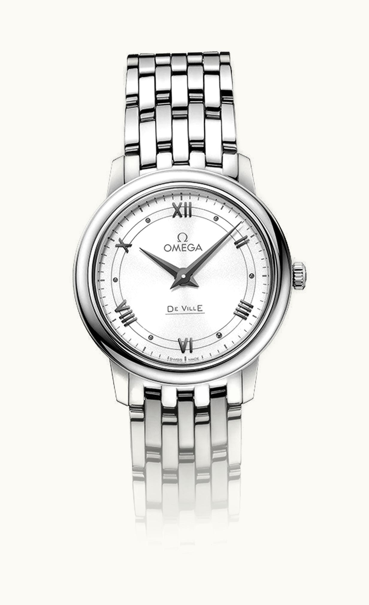 Omega De Ville Prestige Quartz 27.4 Stainless Steel / Vintage Silver / Bracelet