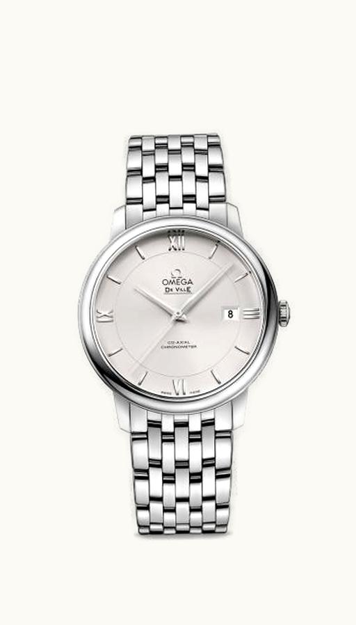 Omega De Ville Prestige Co-Axial 39.5 Stainless Steel / Silver / Bracelet