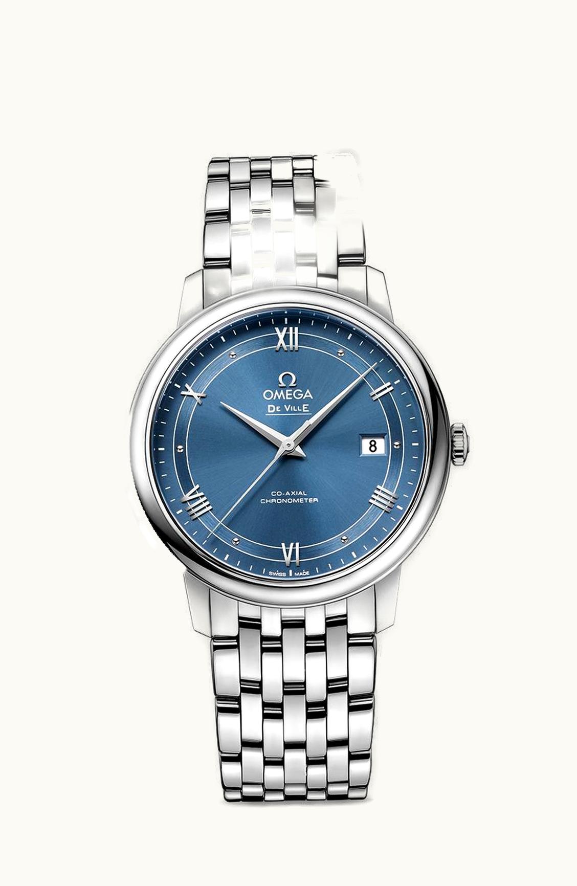 Omega De Ville Prestige Co-Axial 39.5 Stainless Steel / Vintage Blue / Bracelet