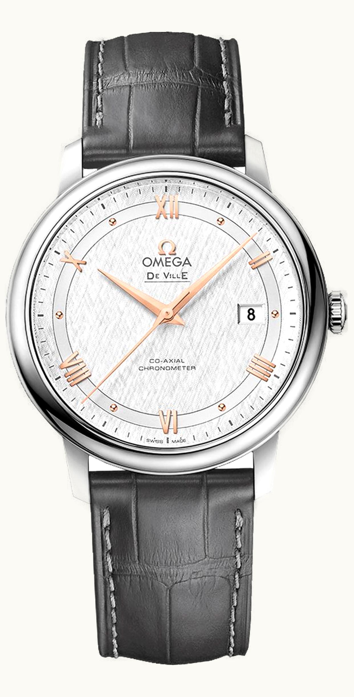 Omega De Ville Prestige Co-Axial 39.5 Stainless Steel / Vintage Silk Silver