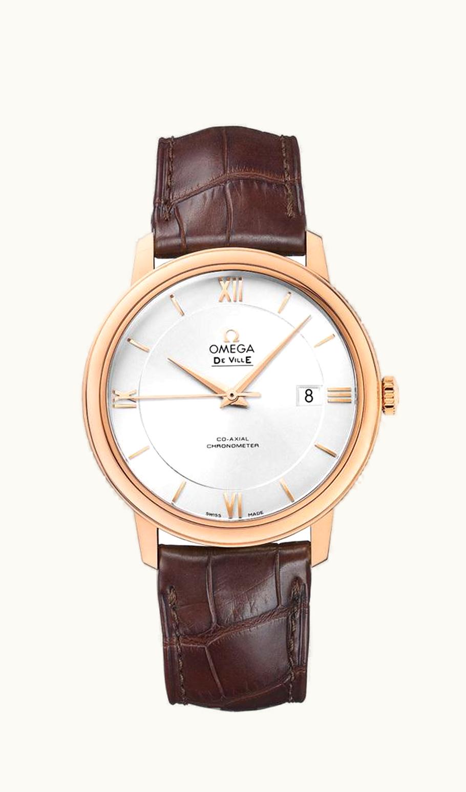 Omega De Ville Prestige Co-Axial 39.5 Red Gold / Silver