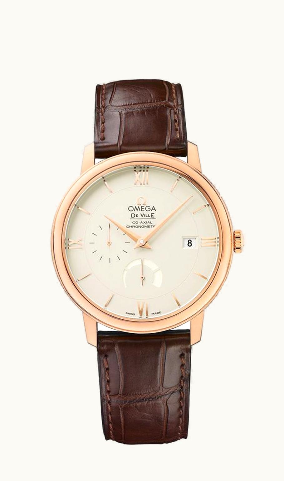 Omega De Ville Prestige Co-Axial 39.5 Power Reserve Red Gold / Ivory / GUM Red Square