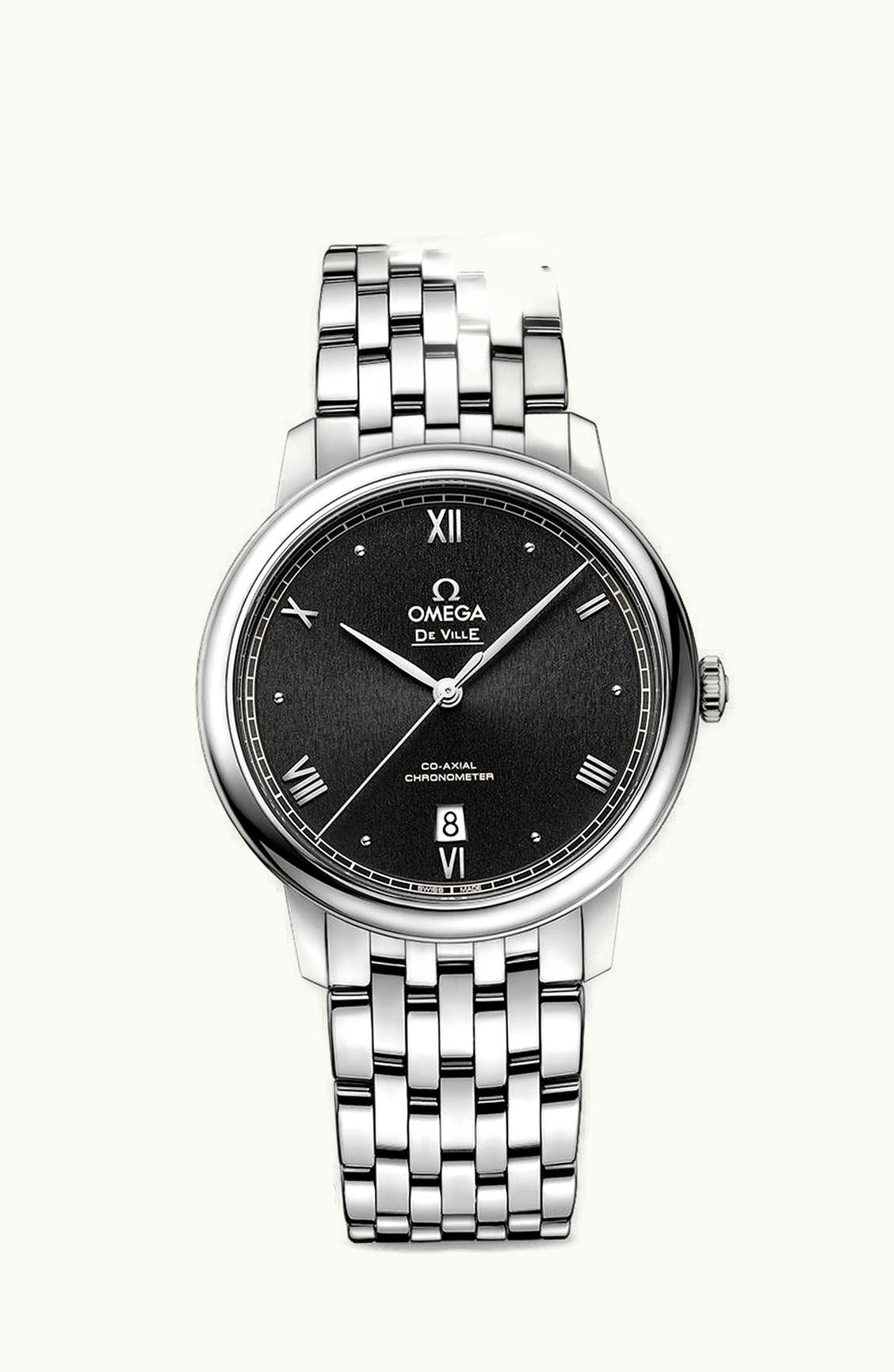 Omega De Ville Prestige Co-Axial 39.5 Stainless Steel / Black Sunburst / Bracelet