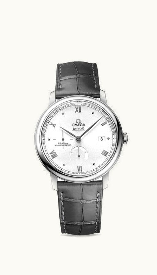 Omega De Ville Prestige Co-Axial 39.5 Power Reserve Stainless Steel / Silver Sunburst