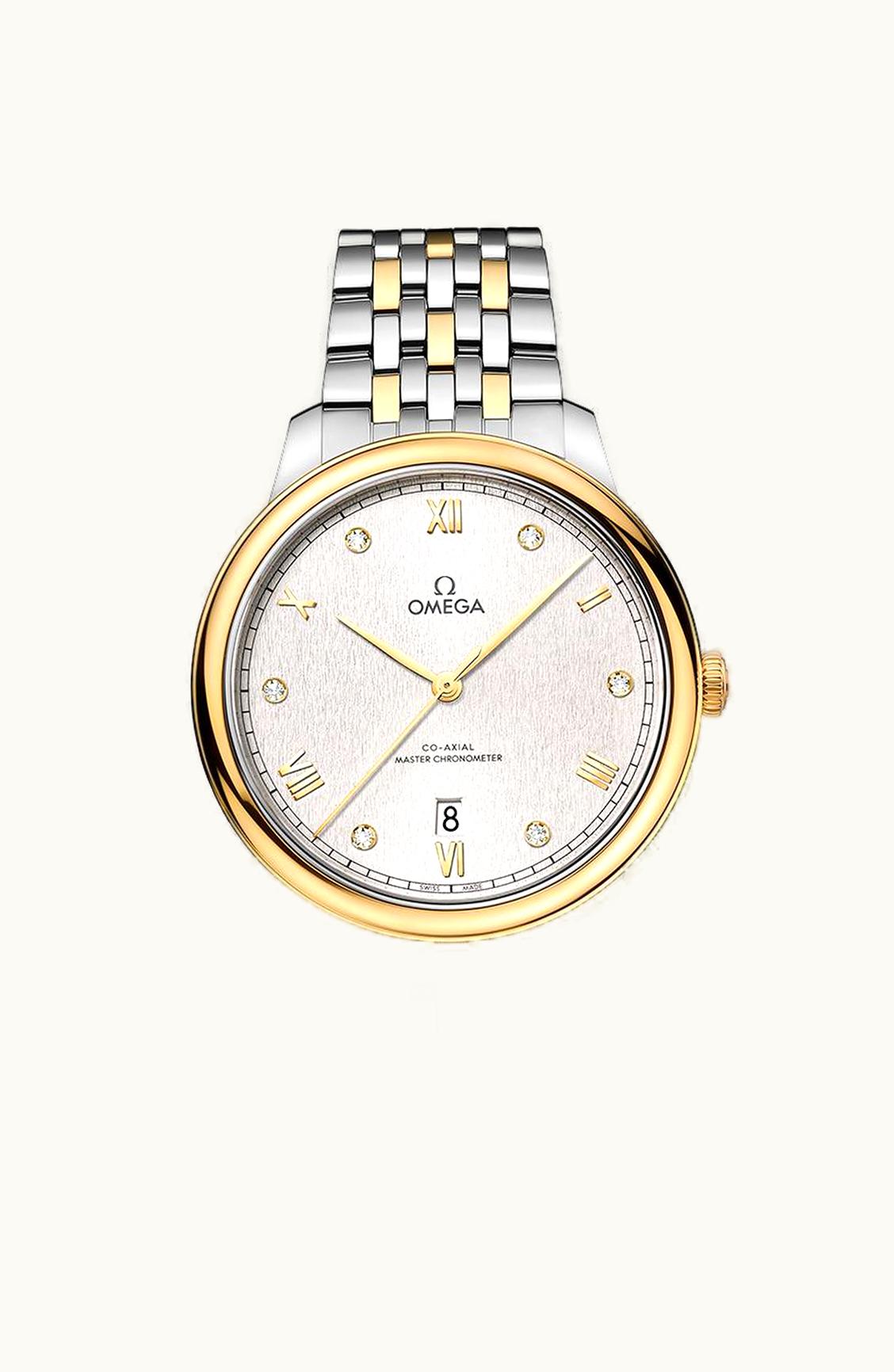 Omega De Ville Master Chronometer Stainless Steel - Yellow Gold / Silver - Diamond / Bracelet
