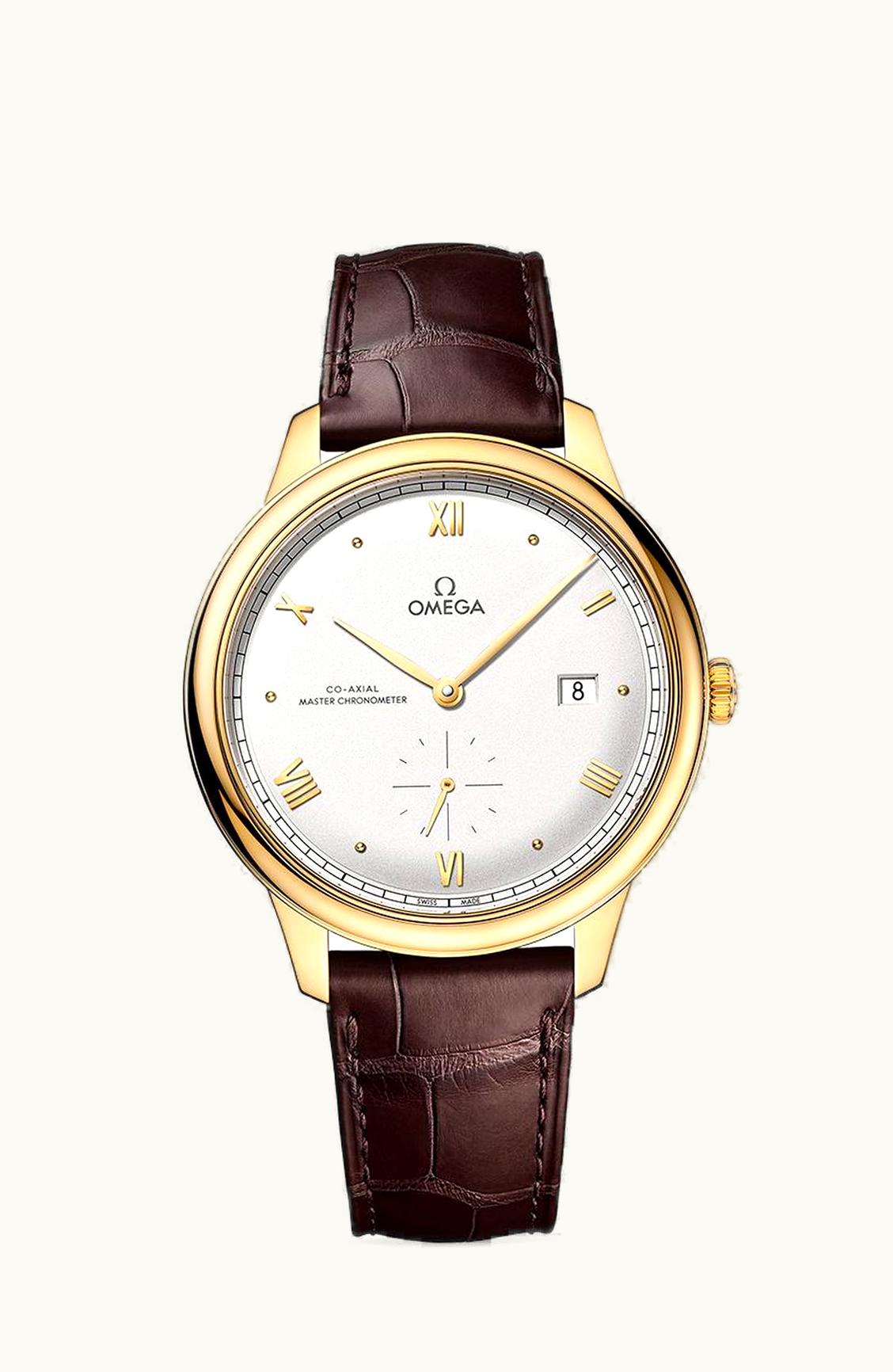 Omega De Ville Small Seconds Master Chronometer Yellow Gold / Silver