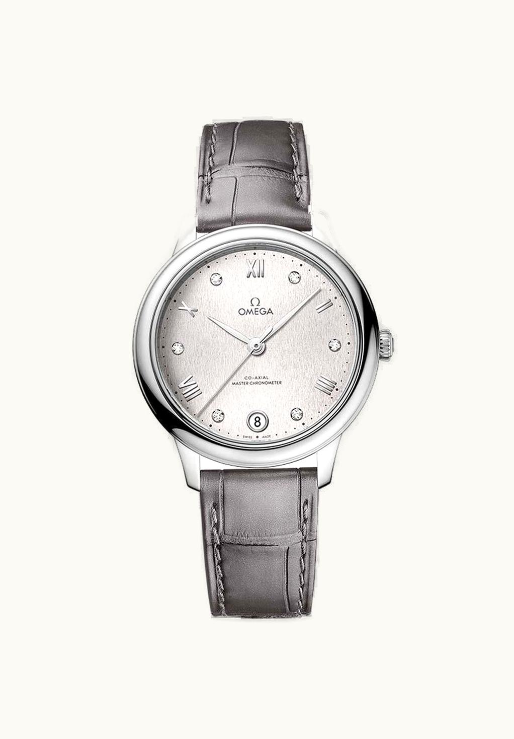 Omega De Ville Master Chronometer 34 Stainless Steel / Silver - Diamond / Bracelet