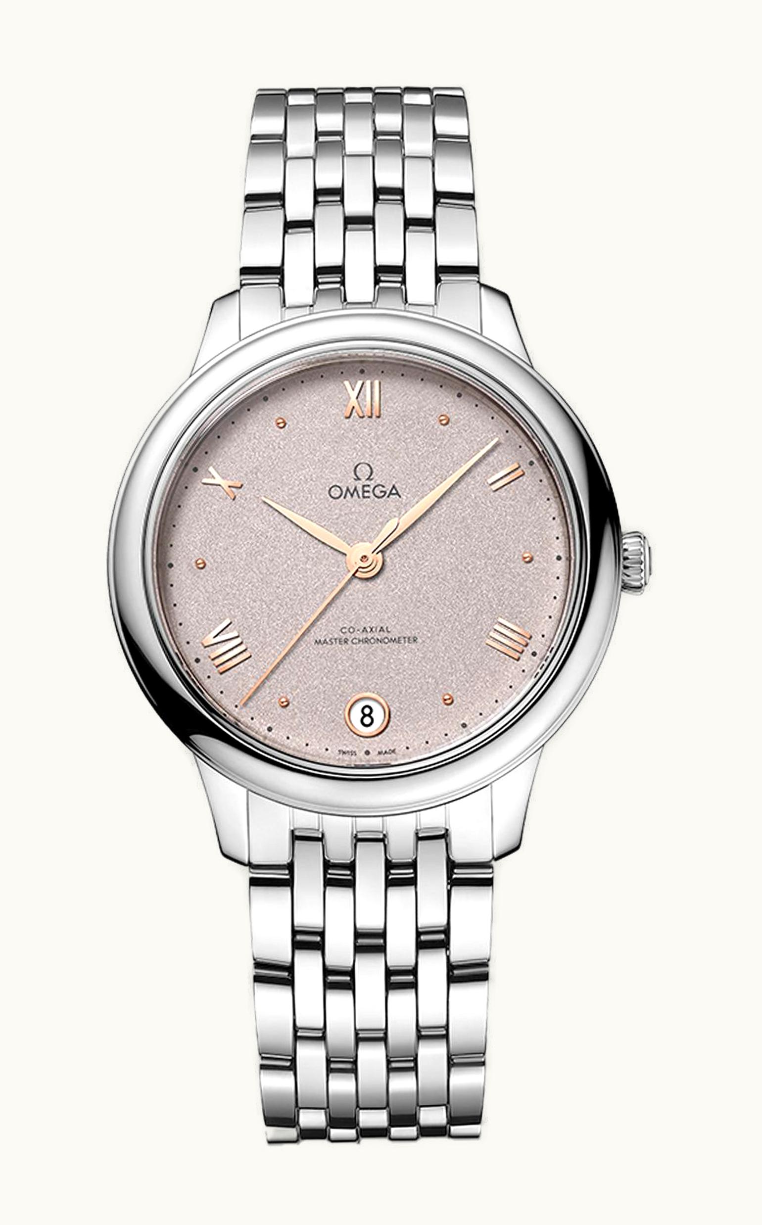 Omega De Ville Master Chronometer 34 Stainless Steel / Rose - Grey / Bracelet