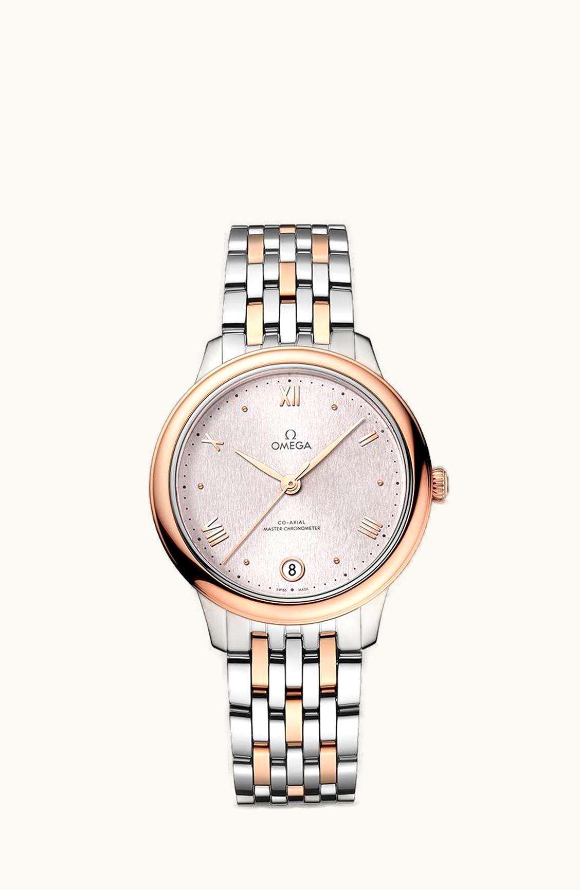 Omega De Ville Master Chronometer 34 Stainless Steel - Sedna Gold / Rose / Bracelet