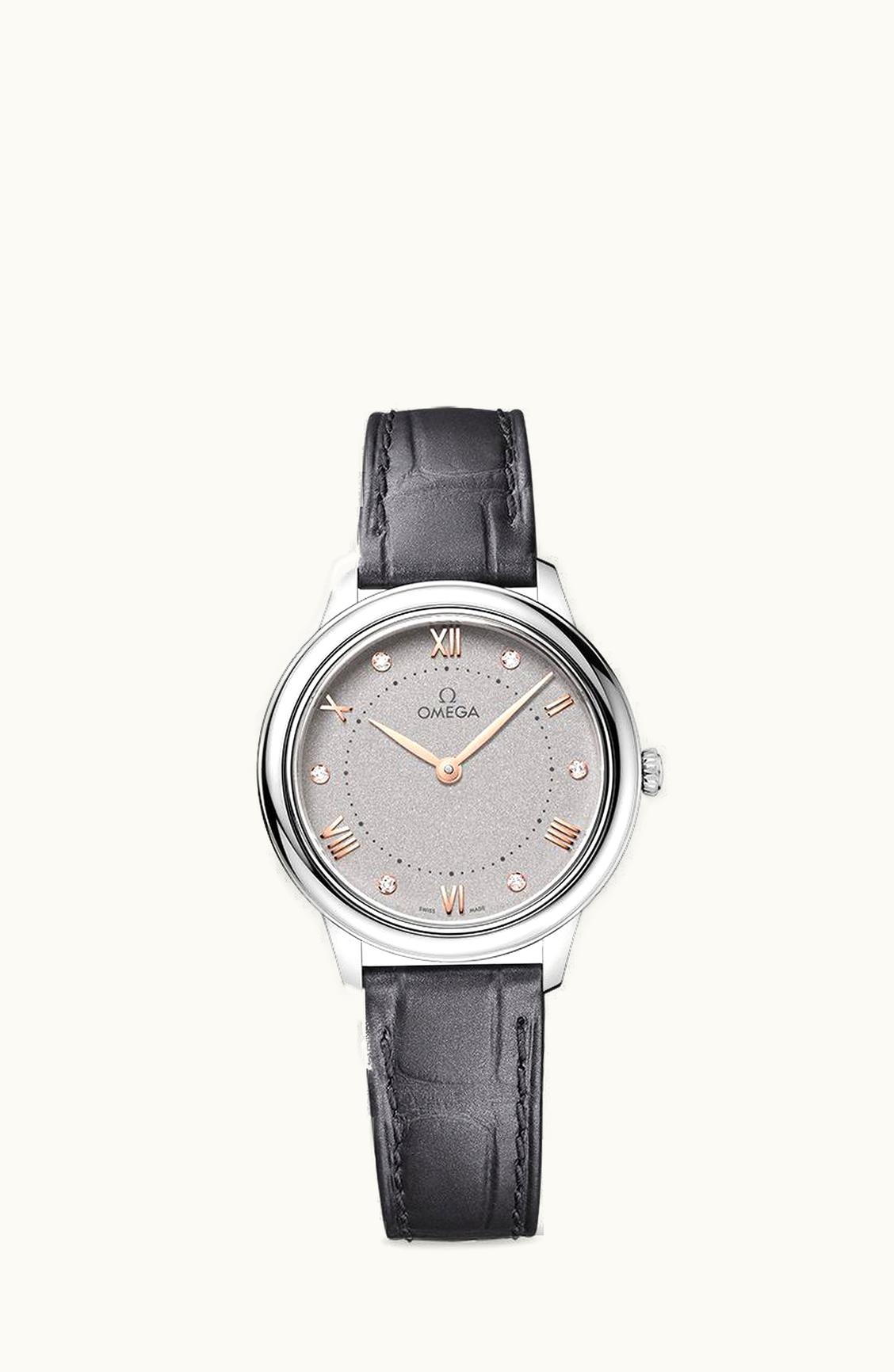 Omega De Ville Quartz 30 Stainless Steel / Grey - Diamond