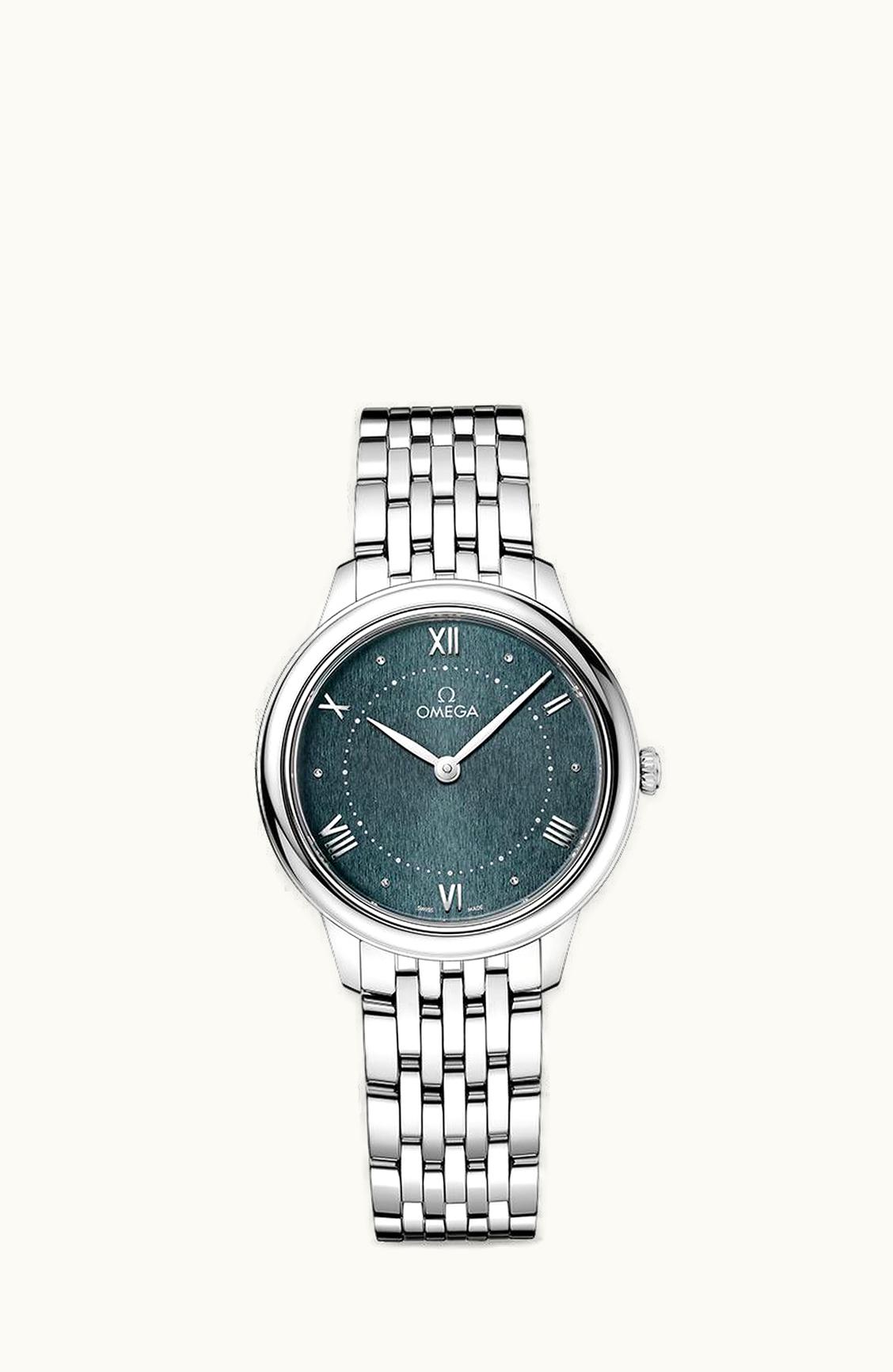 Omega De Ville Quartz 30 Stainless Steel / Turqouise / Bracelet