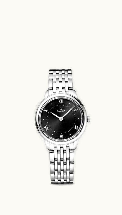 Omega De Ville Quartz 30 Stainless Steel / Black / Bracelet