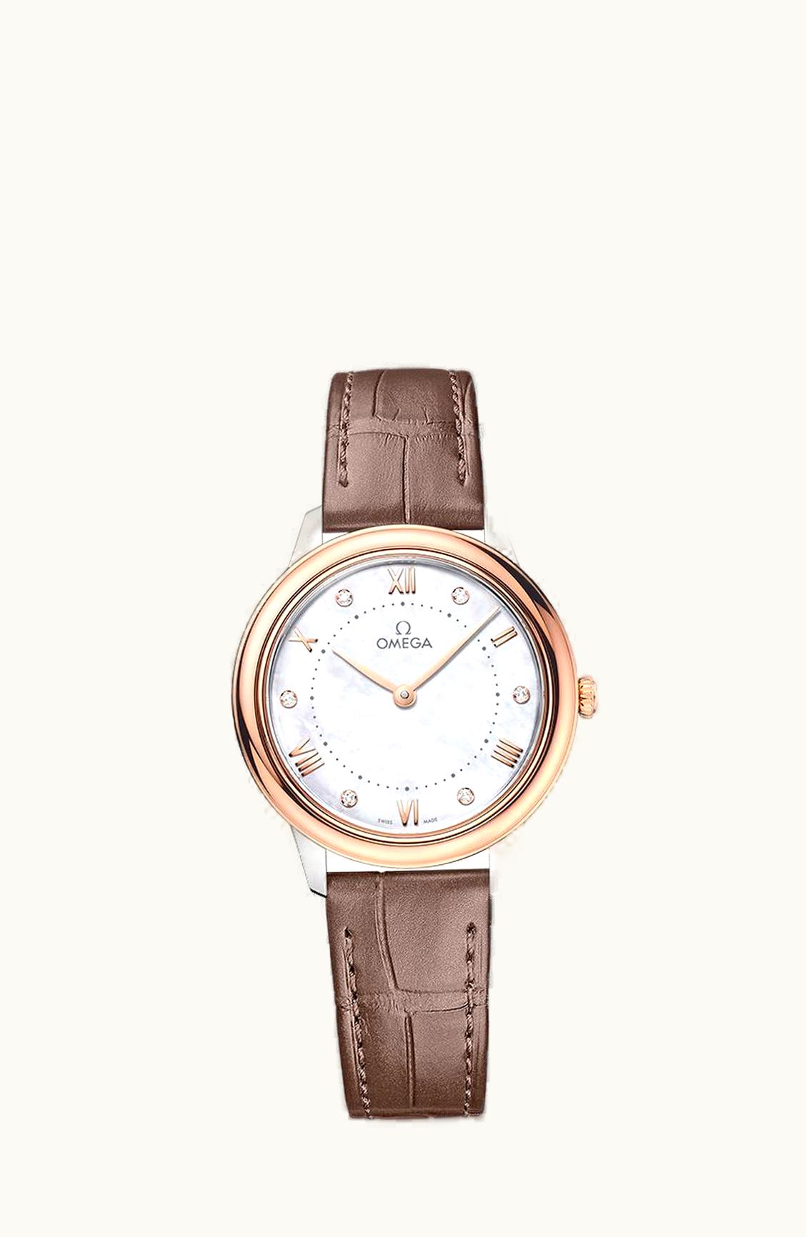 Omega De Ville Quartz 30 Stainless Steel - Sedna Gold / MOP - Diamond