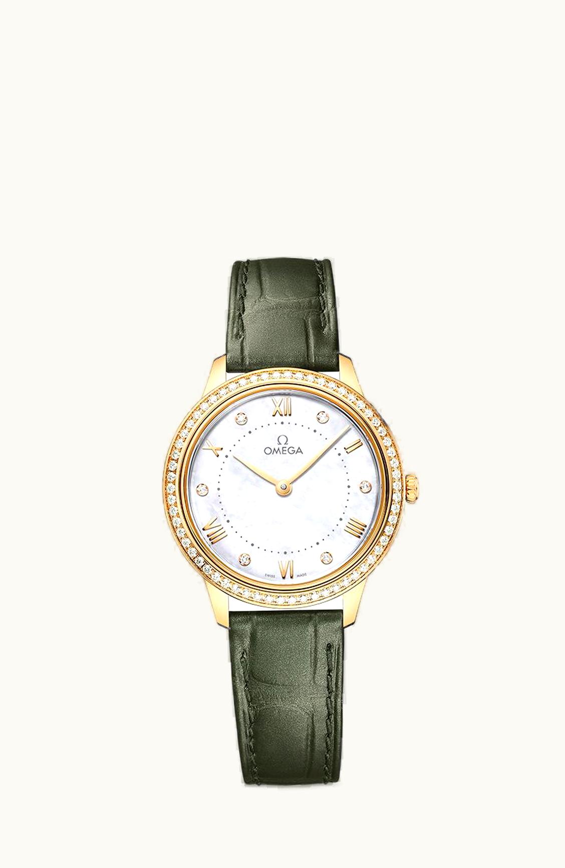 Omega De Ville Quartz 30 Yellow Gold - Diamond / MOP - Diamond